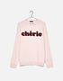Oversized sweater with slogan